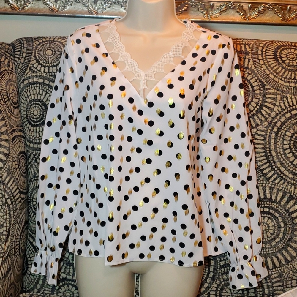 Polka dot  blouse
